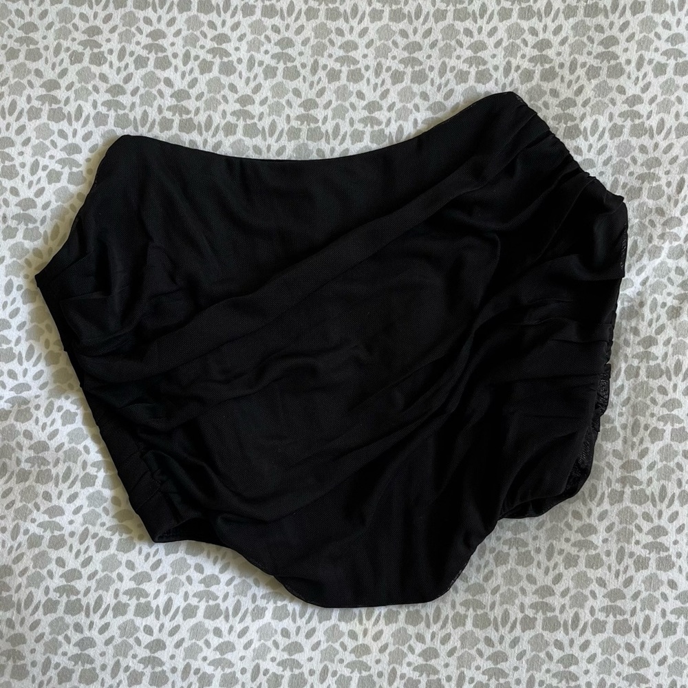 NWOT Black Mesh Corset